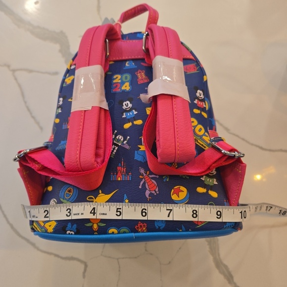 NWT 2024 Disney × Loungefly Mickey Minnie Figment 4 Parks Backpack main image 4